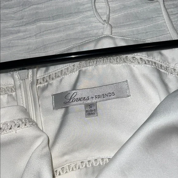 White Lace Trim Dress - Picture 3 of 3